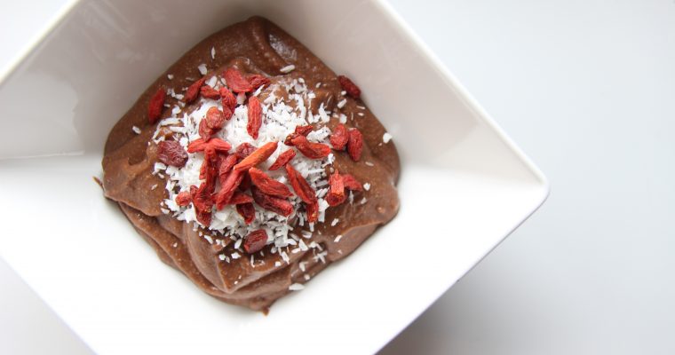 COCOA MOUSSE WITH GOJI BERRIES