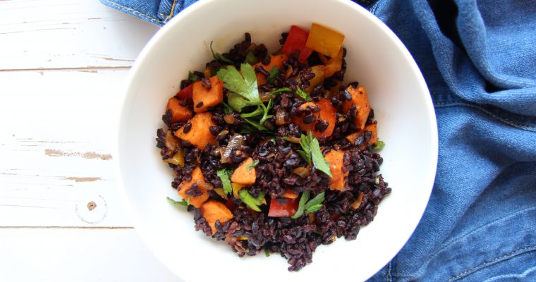 BLACK RICE WITH VEGETABLES