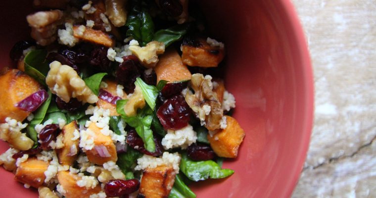 MILLET WITH SWEET POTATOES AND CRANBERRIES