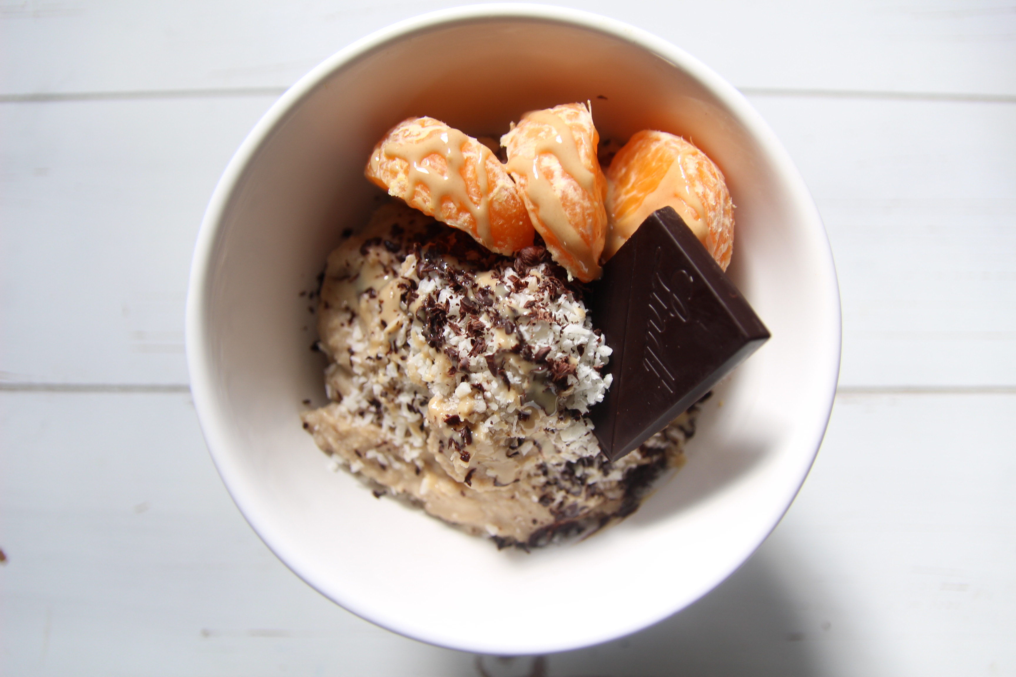 MILLET PORRIDGE WITH MANDARIN AND DARK CHOCOLATE