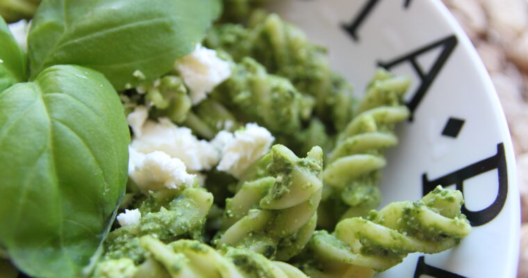 BASIL AND SPINACH PESTO PASTA 