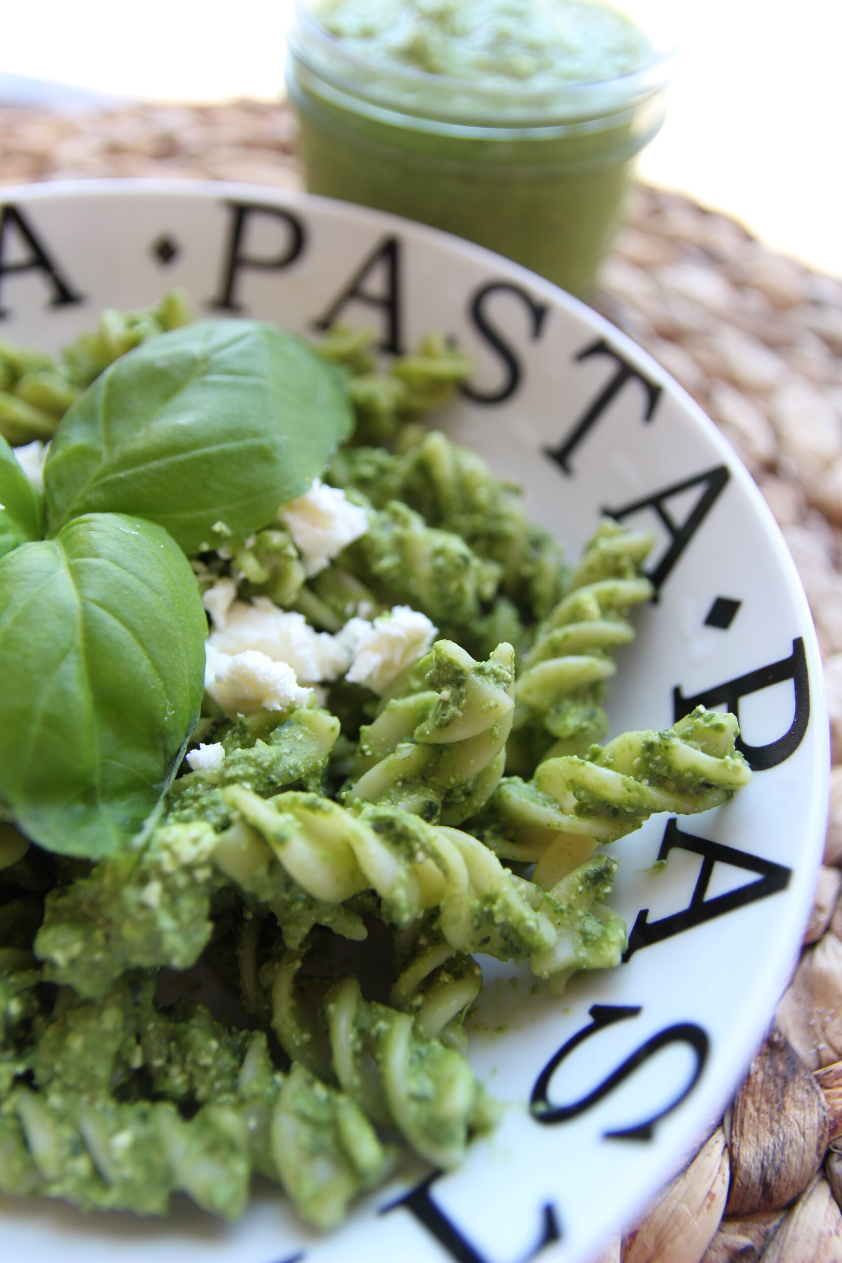 BASIL AND SPINACH PESTO PASTA 